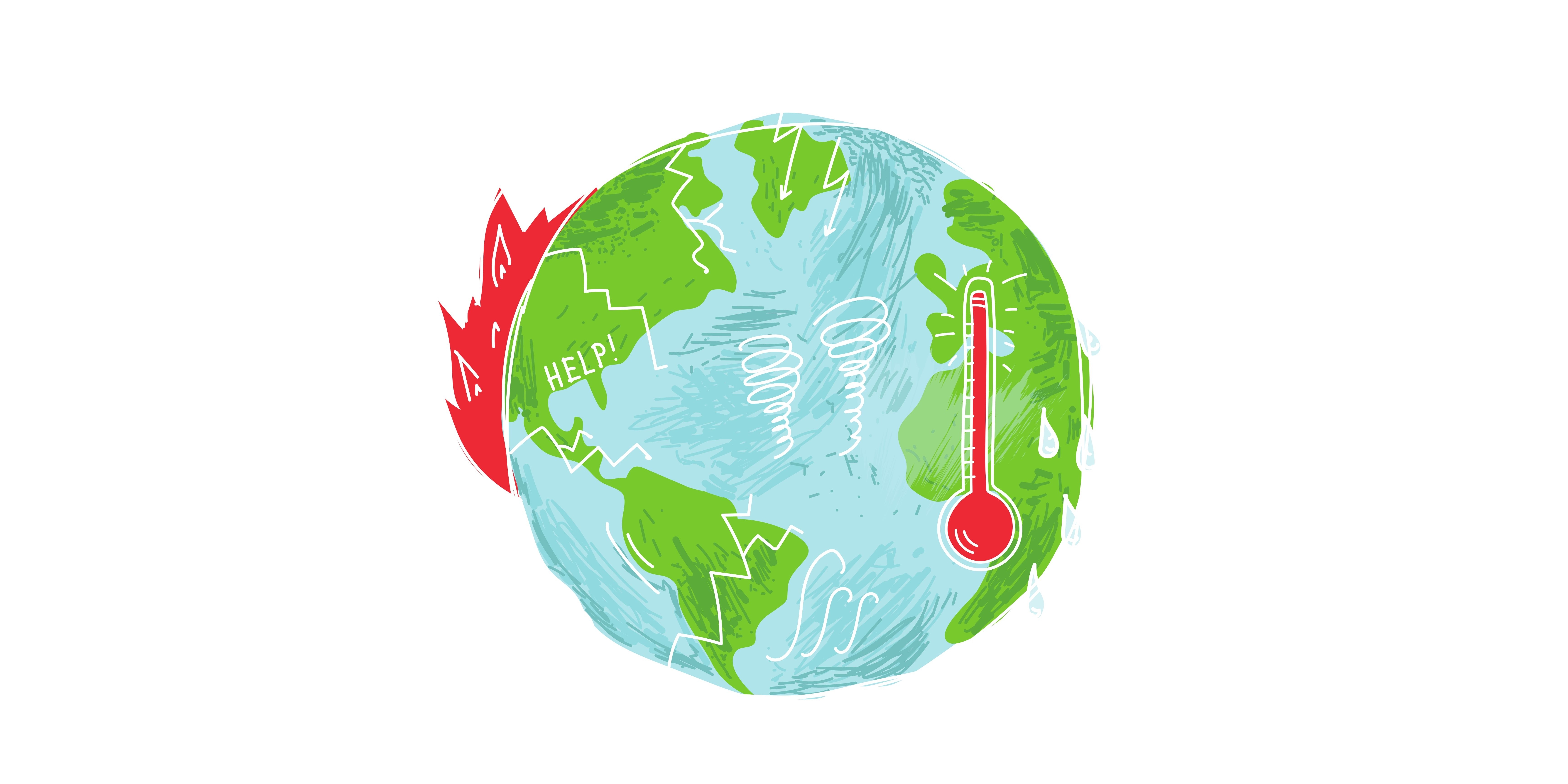 Decorative image of the planet Earth.